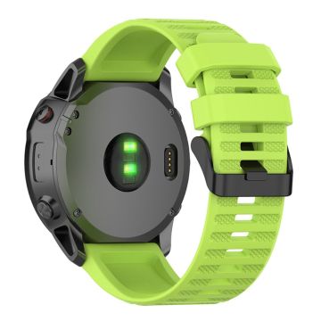 22mm Garmin Forerunner 945 / Fenix 6 / 5 Silikon Uhrenarmband - Grün