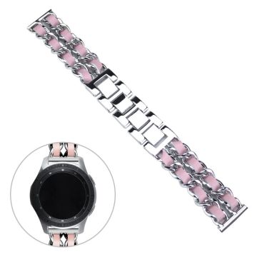 Universal Rostfrei Stahl Uhrenarmband - Silber / Rosa