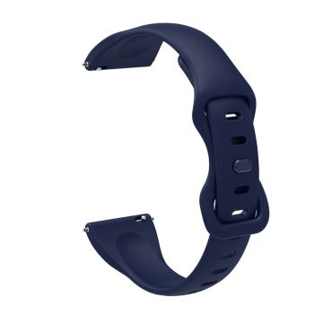 20mm Universal Silikonarmband mit 8-förmiger Dornschließe - Midnight Blue